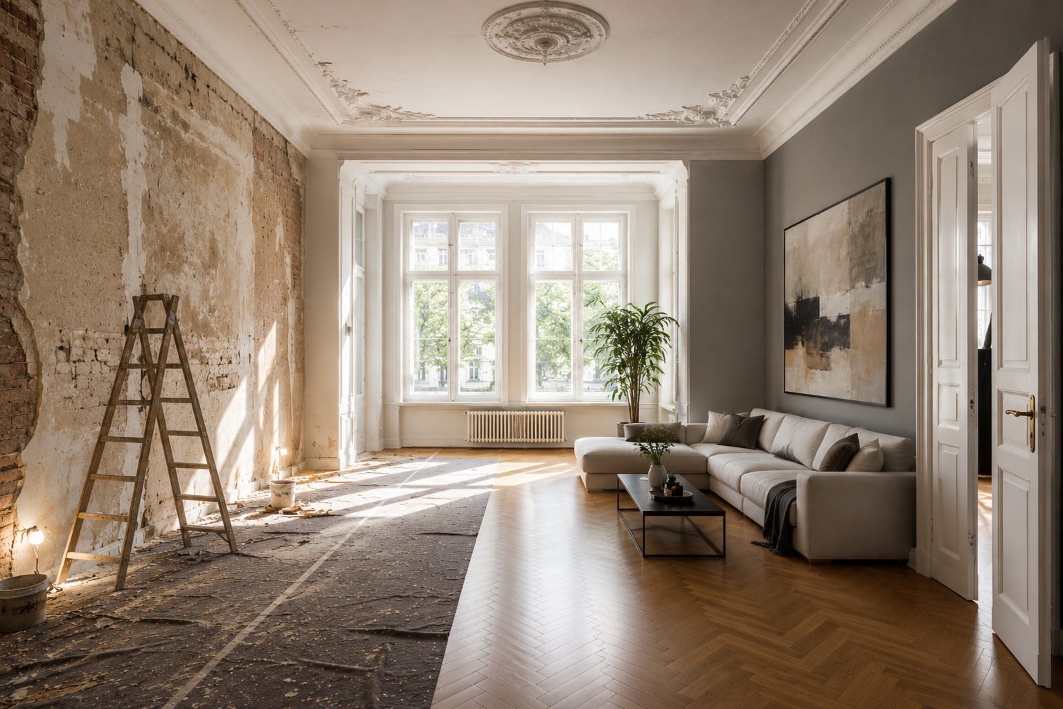 Rénovation intérieure et transformation d'habitat au Luxembourg