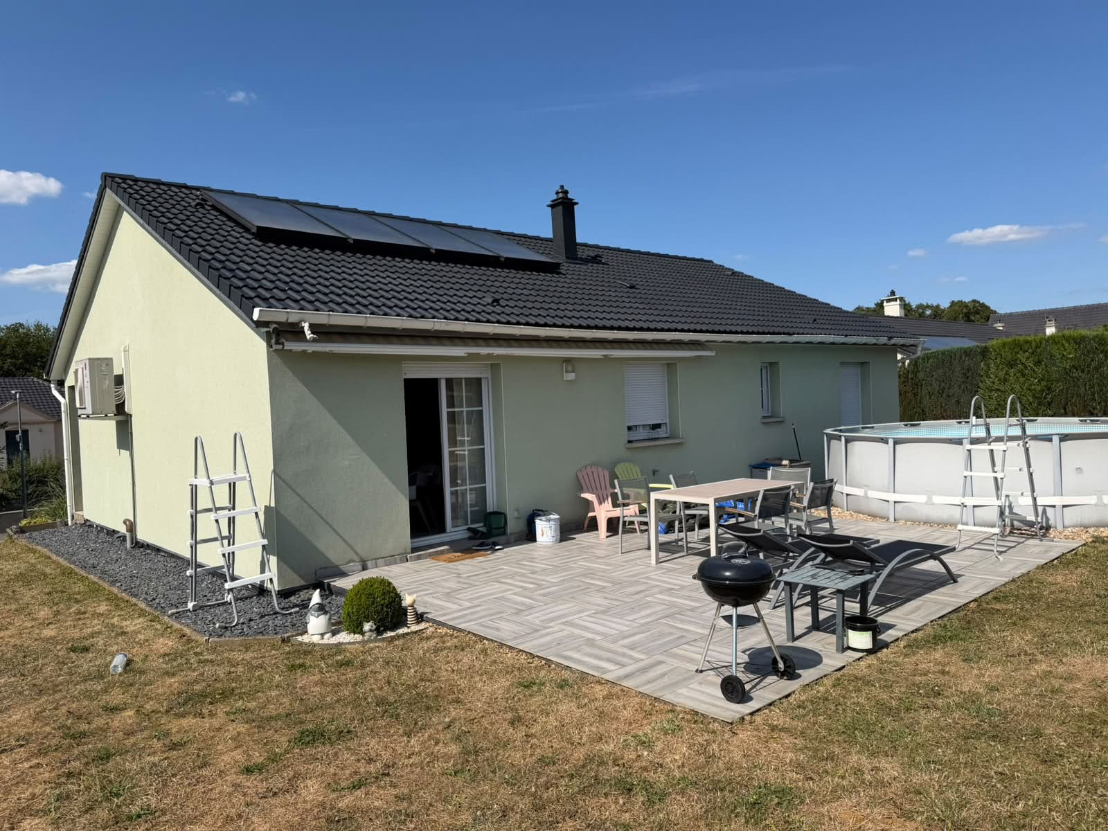 Chantier toiture en cours